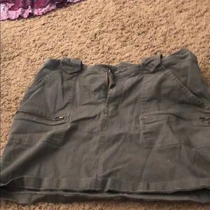 Olive green skirt